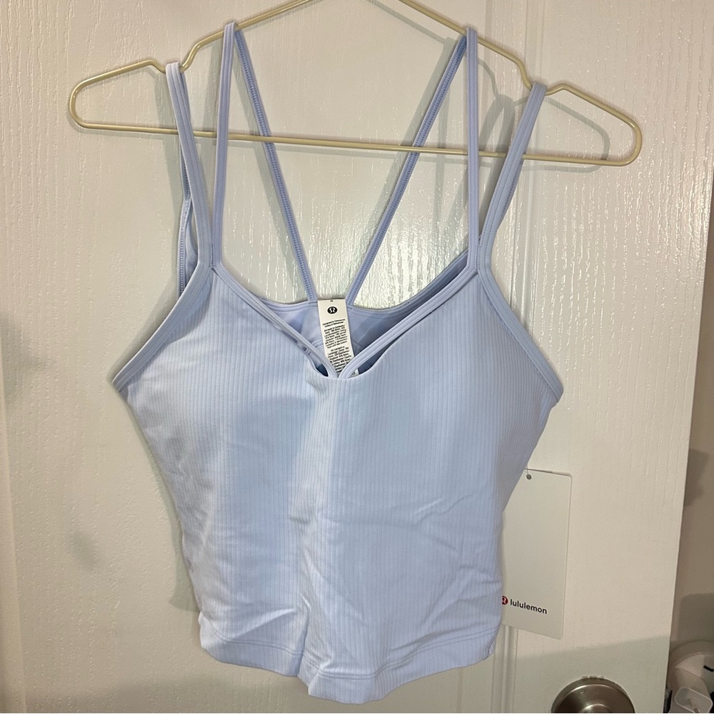 Lululemon NWT align strappy ribbed tank sz8 windmill
